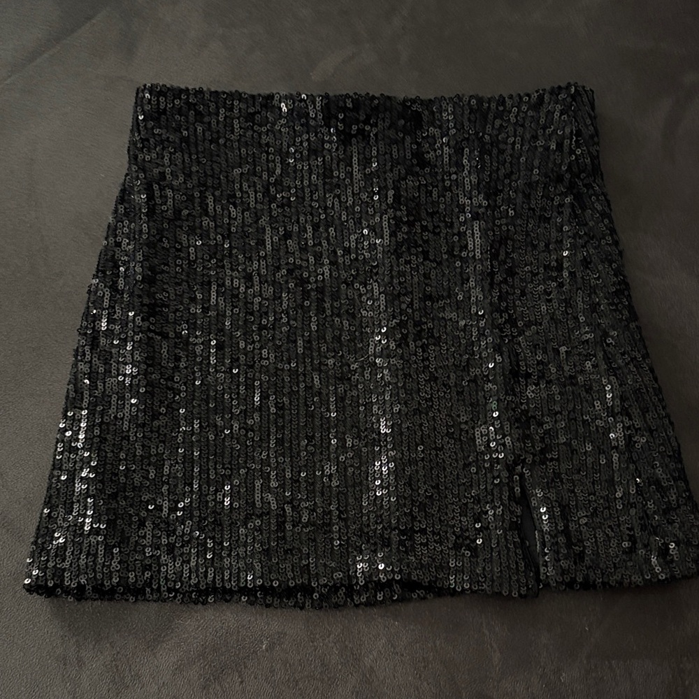 Art class Sequin Black Mini Skirt size 6/6x